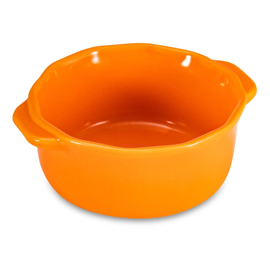 Рамекин с ручками Esprit de cuisine Festonne d12,5 см, 250 мл, оранжевый
