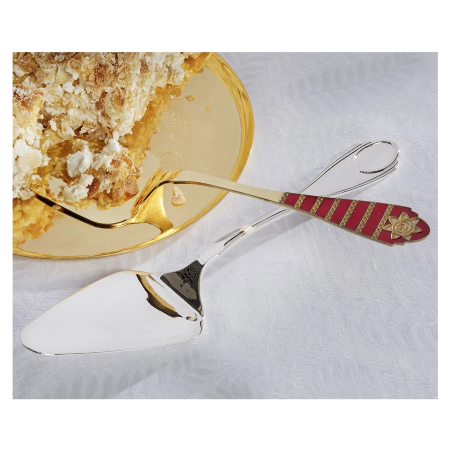 Лопатка кондитерская Русские самоцветы 197,75 г, серебро 925