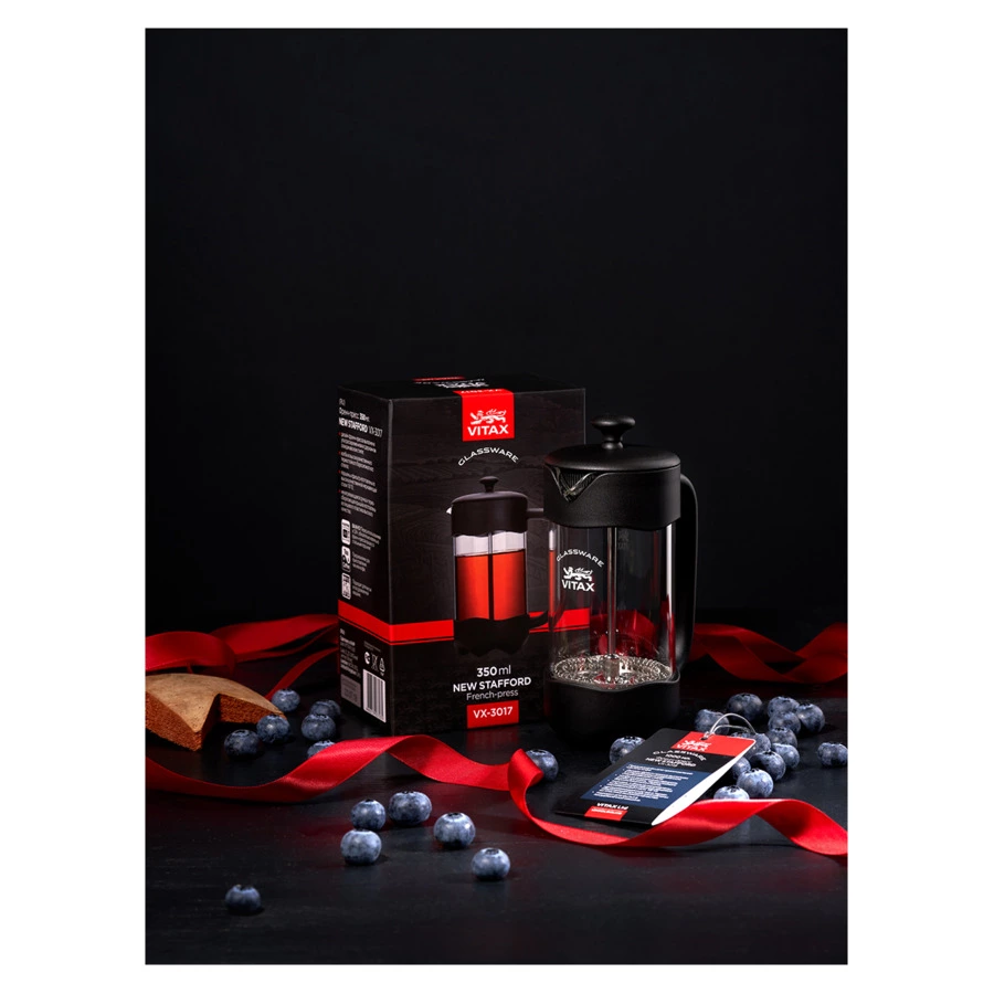Френч-пресс Vitax New Stafford 350 мл, стекло