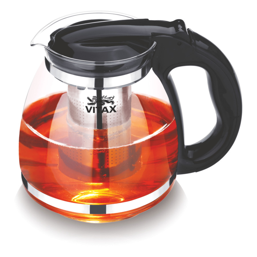 Чайник заварочный Vitax Lulworth 1,5 л, стекло чайник заварочный vitax walden 1500мл термостекло пластик нерж сталь
