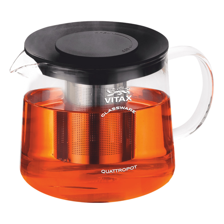Чайник заварочный Vitax Bodiam 4в1, 1,5 л, стекло чайник заварочный 4в1 vitax warkworth 1500мл круглый термостекло пластик нерж сталь
