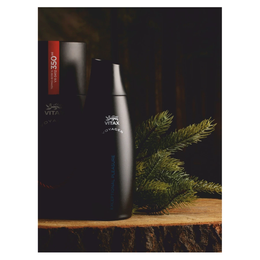 Термос-фляга Vitax Exceptional 350 мл, сталь нержавеющая