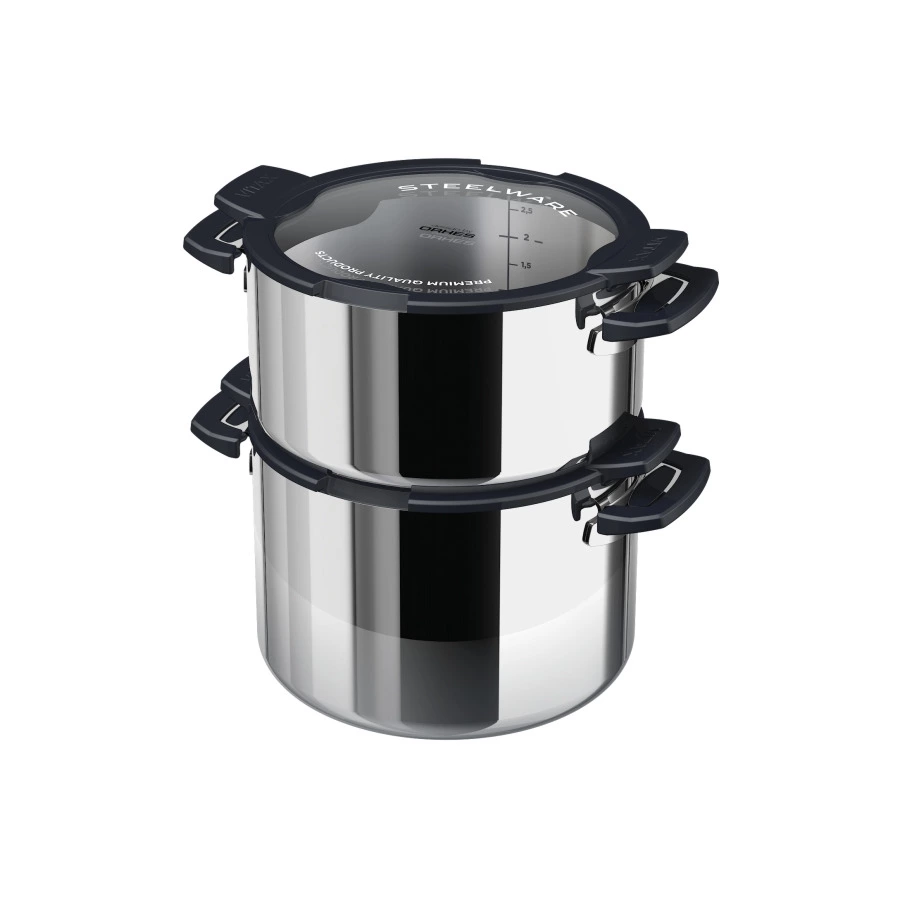 Кастрюля с крышкой Vitax 4 л, сталь нержавеющая