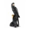 Фигурка Lladro Попугай Макао 22х45 см, фарфор, черная