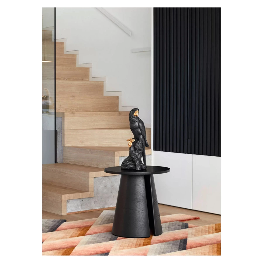 Фигурка Lladro Попугай Макао 22х45 см, фарфор, черная