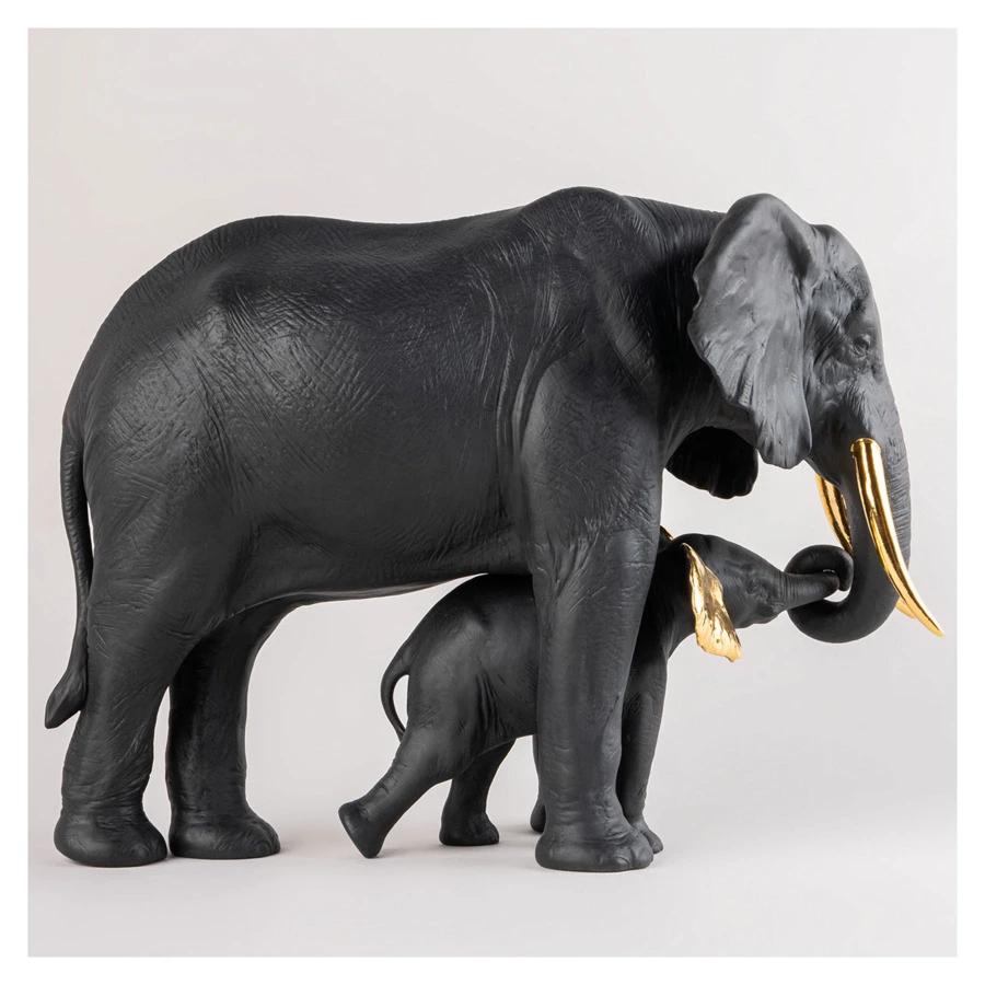 Фигурка Lladro Показывая путь 29х26 см, фарфор, черная