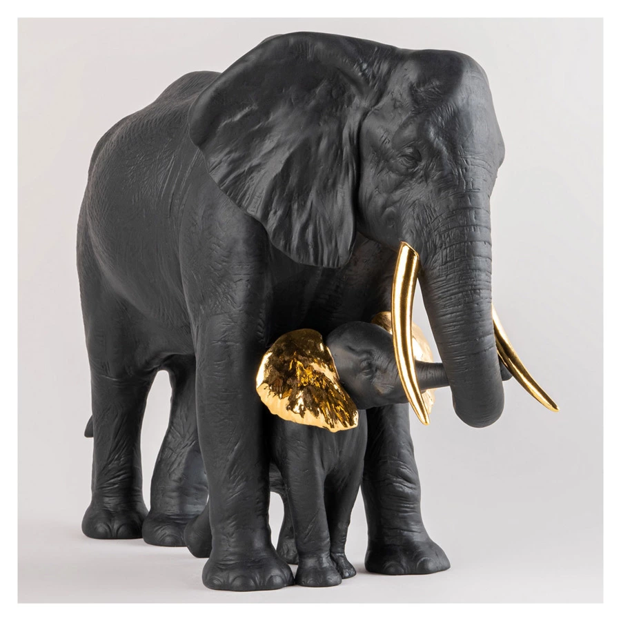 Фигурка Lladro Показывая путь 29х26 см, фарфор, черная