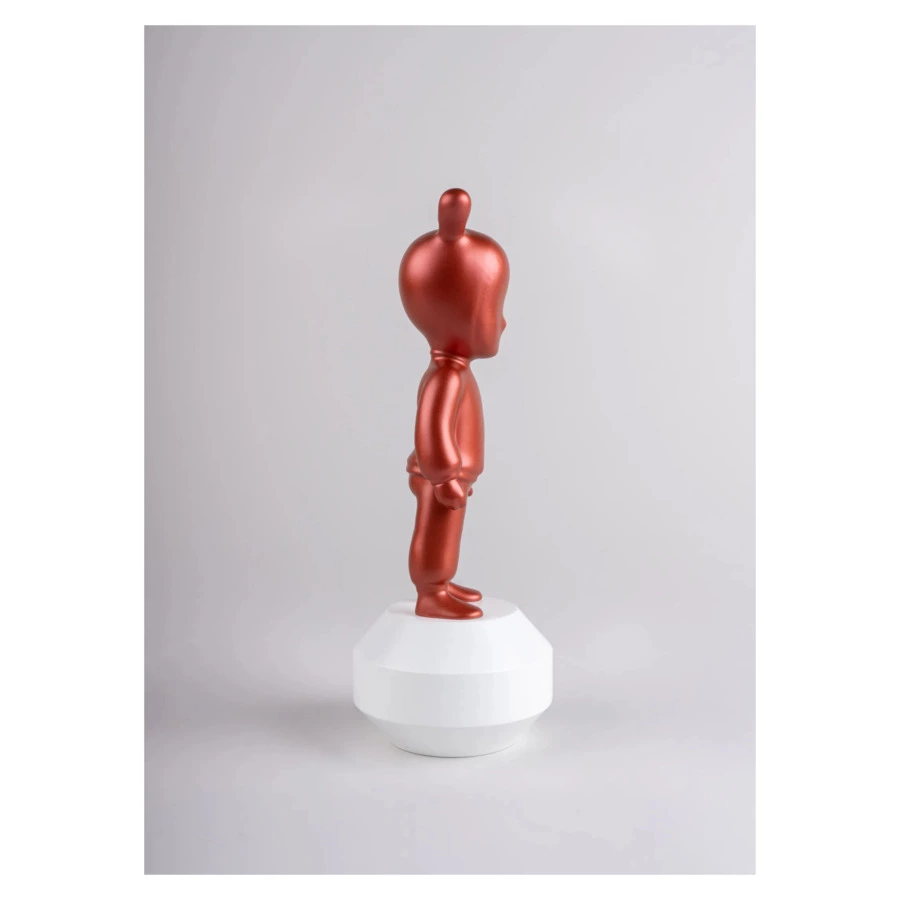 Фигурка Lladro Гость красный металлик, малый 11х30 см, фарфор