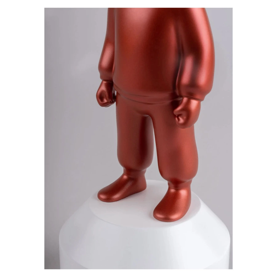 Фигурка Lladro Гость красный металлик, малый 11х30 см, фарфор