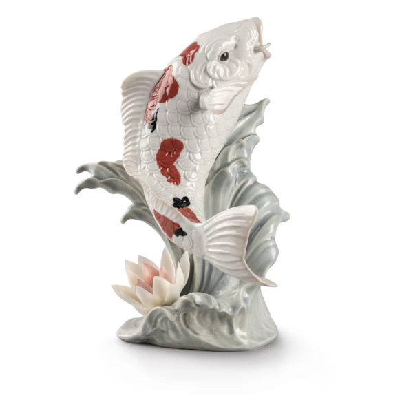 Фигурка Lladro Карп Кои 24х31 см, фарфор