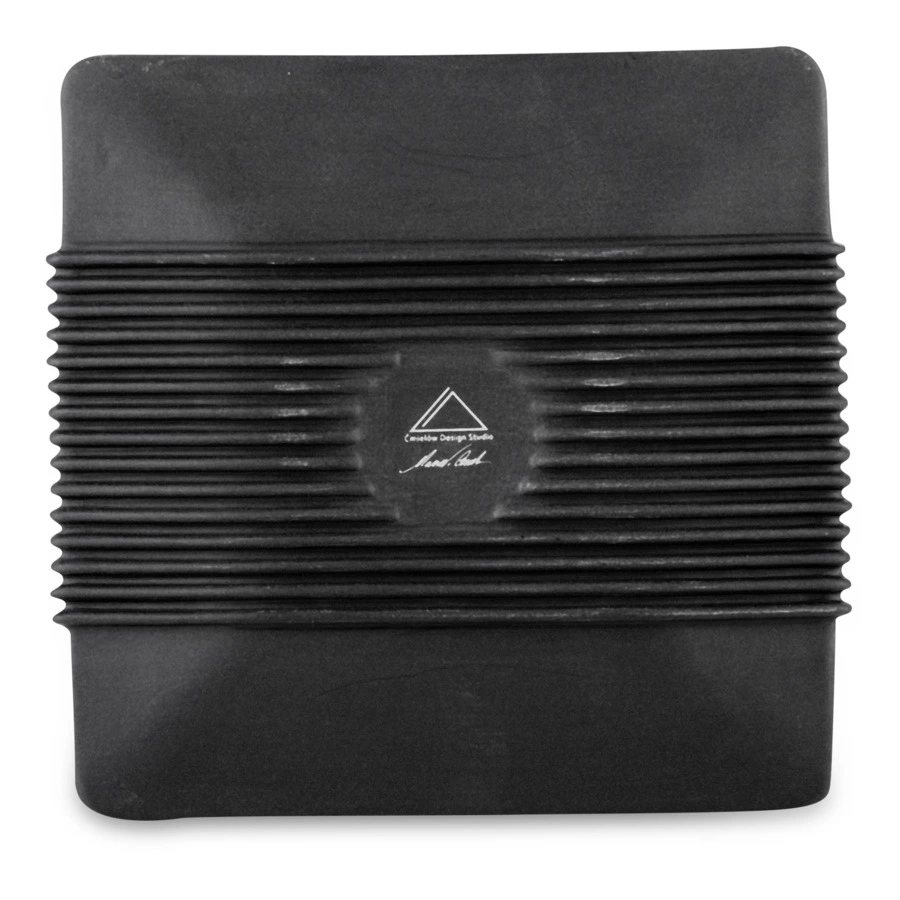 Чашка кофейная с блюдцем Cmielow System 100 мл, фарфор твердый, черный матовый