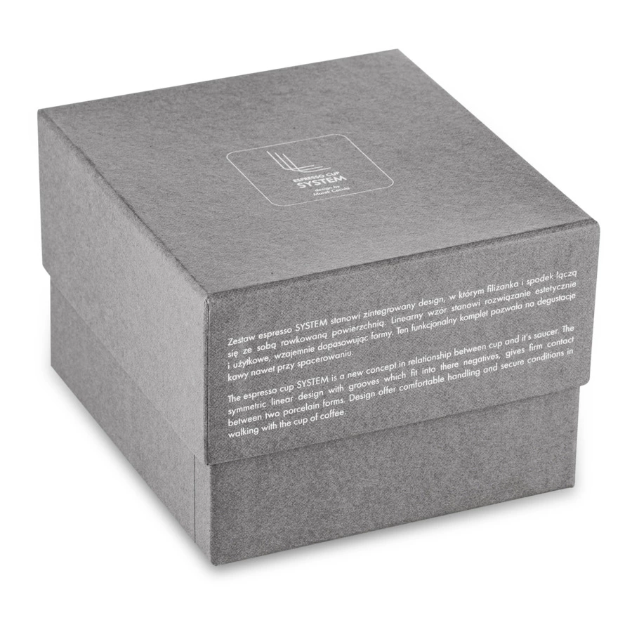 Чашка кофейная с блюдцем Cmielow System 100 мл, фарфор твердый, черный матовый