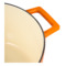 Кастрюля с крышкой LAVA d24 см, 4,5 л, чугун, оранжевая