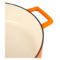 Кастрюля с крышкой низкая LAVA d28 см, 3,5 л, чугун, оранжевая