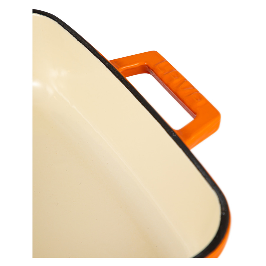 Форма для запекания LAVA 26х40 см, 4,8 л, чугун, оранжевая