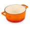 Кастрюля с крышкой LAVA d16 см, 1,3 л, чугун, оранжевая