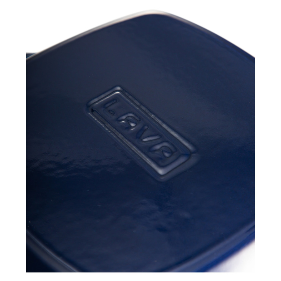 Сковорода-гриль квадратная LAVA 26 см,  1,85 л, чугун, синяя