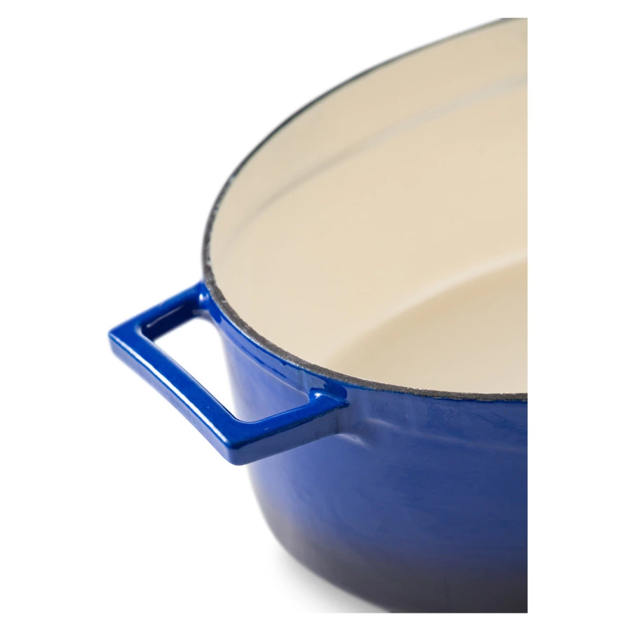 Утятница LAVA Edition 23х29 см, 4,7 л, чугун, синяя