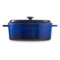 Утятница LAVA Edition 23х29 см, 4,7 л, чугун, синяя