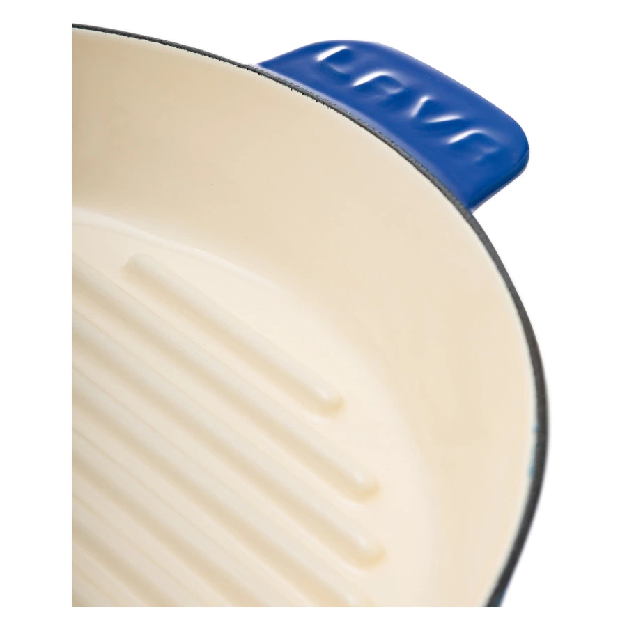 Сковорода-гриль LAVA Edition d28 см, 2,16 л, чугун, синяя