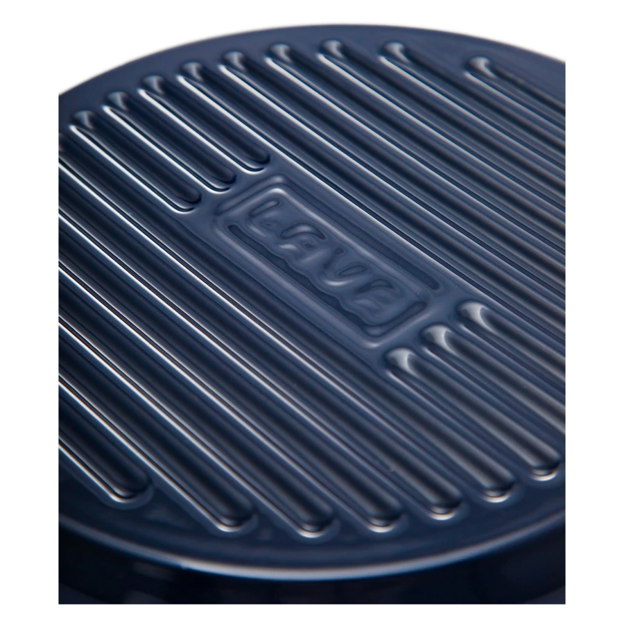 Сковорода-гриль LAVA Edition d28 см, 2,16 л, чугун, синяя