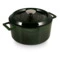 Кастрюля с крышкой LAVA Premium d24 см, 4,5 л, чугун, зеленая