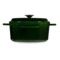 Кастрюля с крышкой LAVA Premium d24 см, 4,5 л, чугун, зеленая