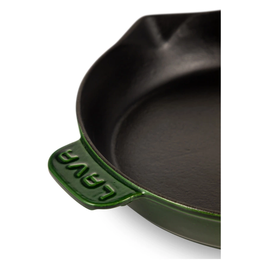 Сковорода LAVA Premium d28 см, 2,3 л, чугун, зеленая