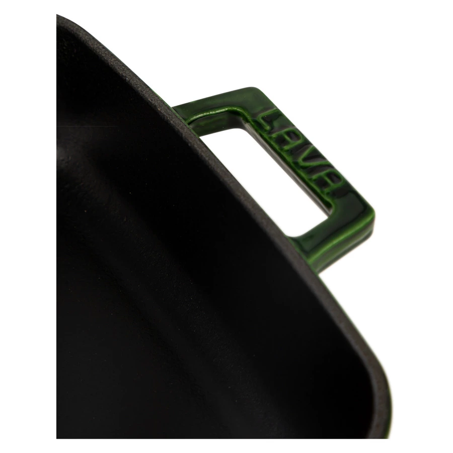 Форма для запекания LAVA Premium 26х40 см, 4,8 л, чугун, зеленая