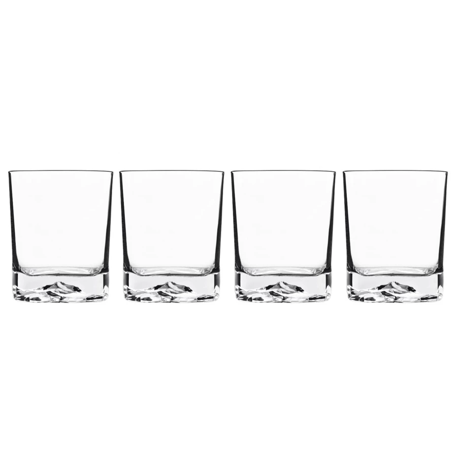 Набор стаканов для виски Luigi Bormioli Со льдом 400 мл, 4 шт, стекло хрустальное
