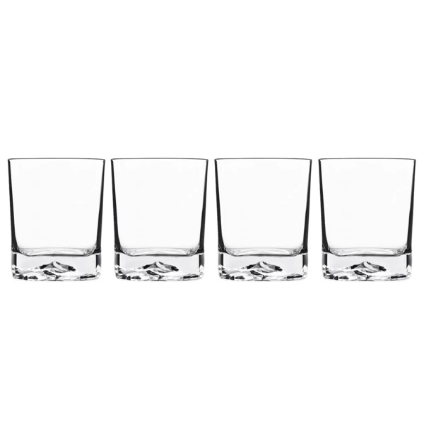 Набор стаканов для виски Luigi Bormioli Со льдом 400 мл, 4 шт, стекло хрустальное