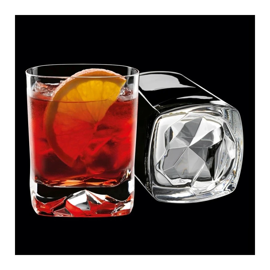Набор стаканов для виски Luigi Bormioli Со льдом 400 мл, 4 шт, стекло хрустальное