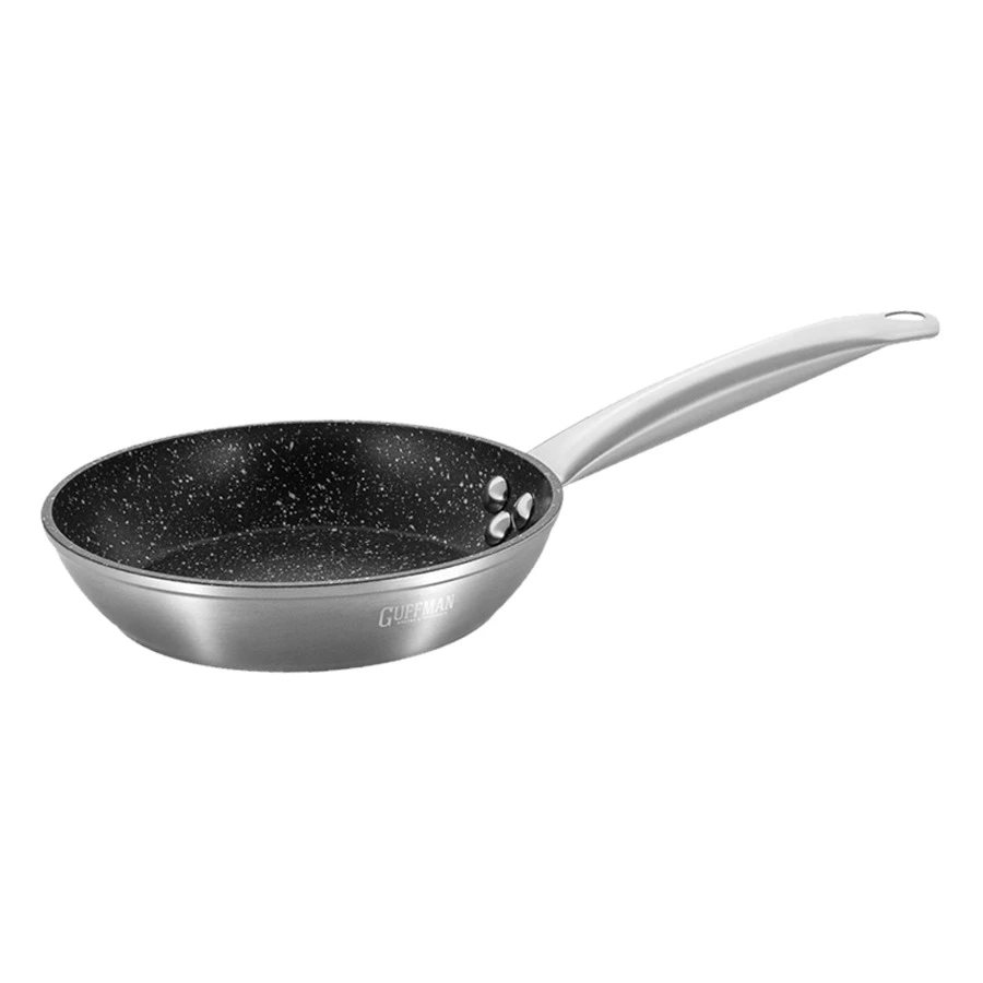 Сковорода Guffman Lunar Silver 24 см, алюминий, полная индукция.