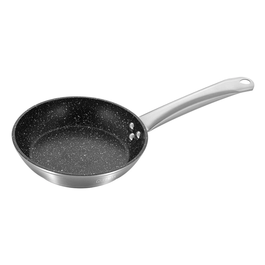 Сковорода Guffman Lunar Silver 24 см, алюминий, полная индукция.
