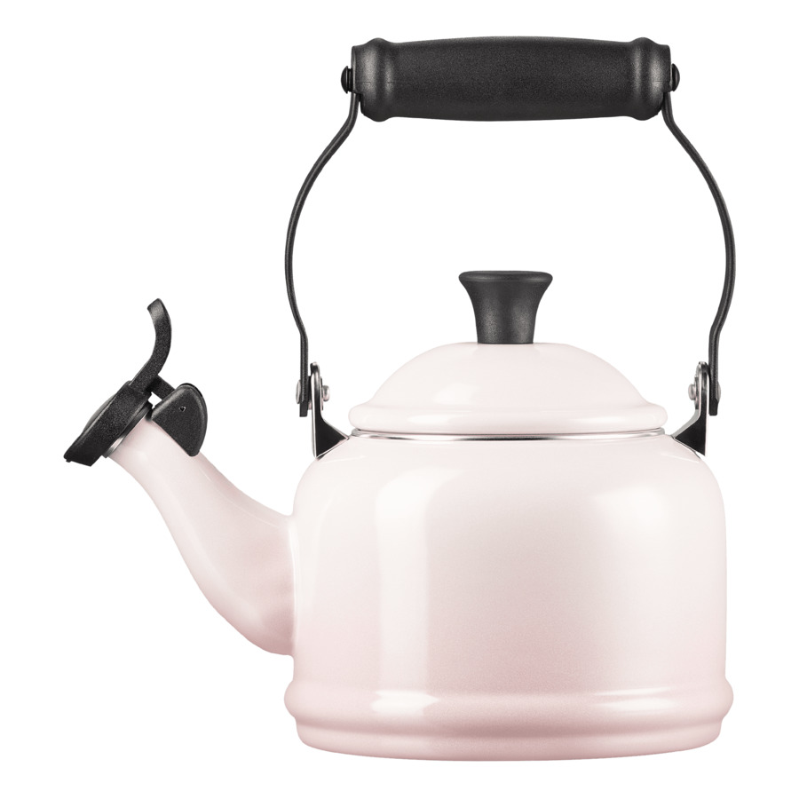 Чайник наплитный со свистком Le Creuset 1,1 л, сталь нержавеющая, светло-розовый цена и фото