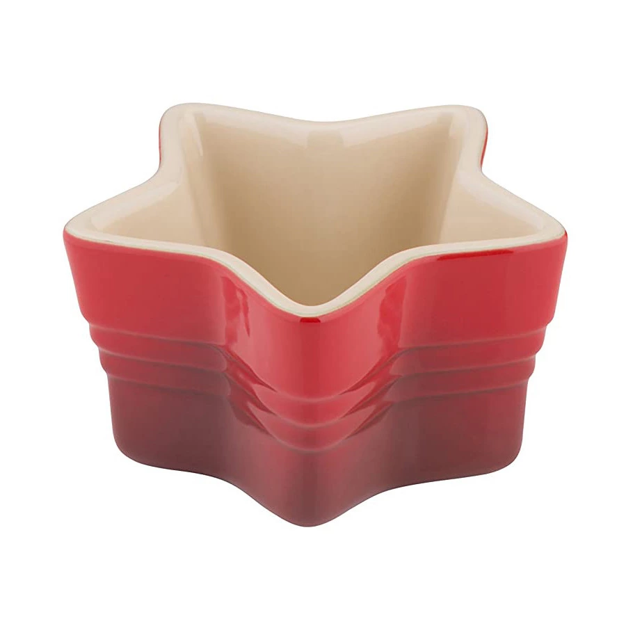Рамекин Le Creuset Stoneware Звезда 130 мл, керамика, вишня