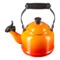 Чайник наплитный со свистком Le Creuset Demi 1,1 л, сталь нержавеющая, огненная лава