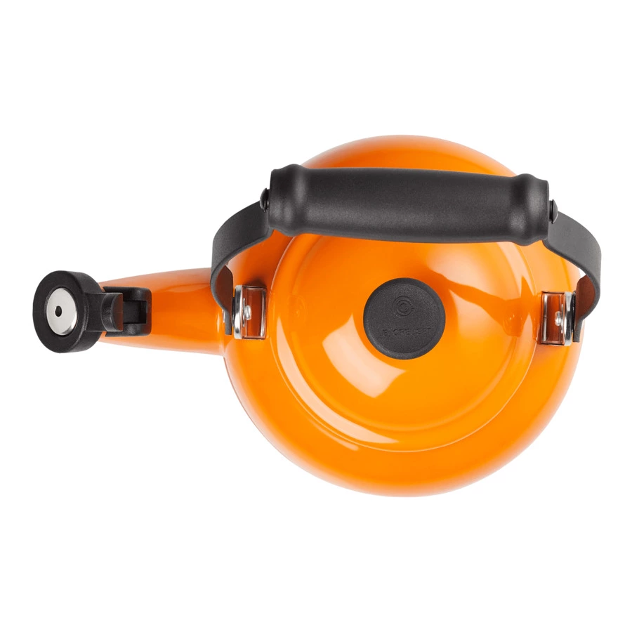Чайник наплитный со свистком Le Creuset Demi 1,1 л, сталь нержавеющая, огненная лава