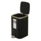 Ведро для мусора сенсорное EKO Cubo 9 л, сталь нержавеющая, матовый черный