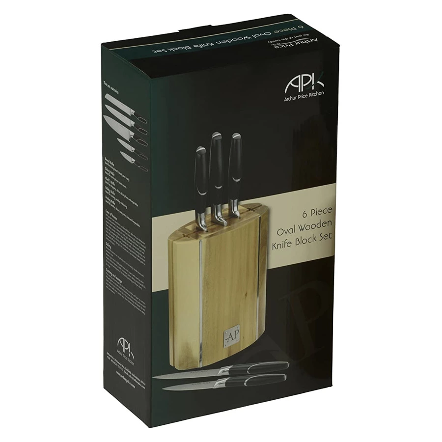 Набор ножей Arthur Price Кухня 5 шт, в деревянном блоке