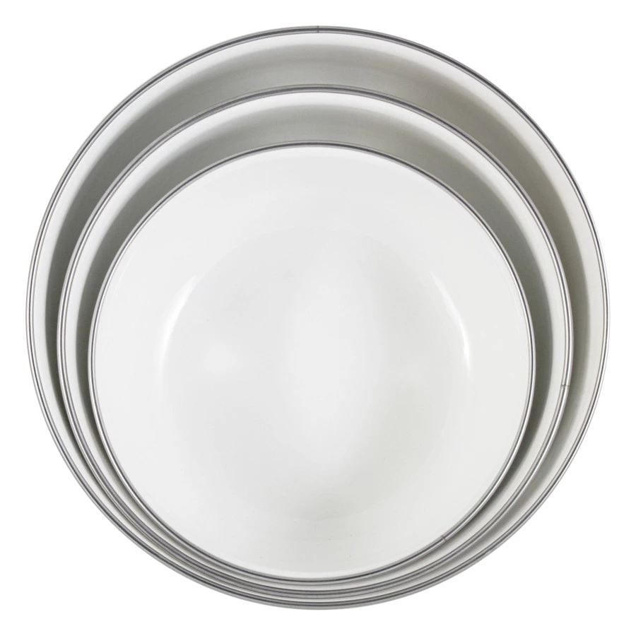 Набор мисок с крышками Ejiry Букингем, 3 шт, Сталь нержавеющая