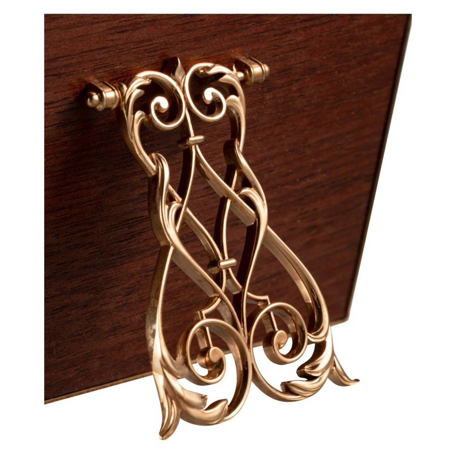 Рамка для фото Русские самоцветы, латунь, огранка Овал, зеленая