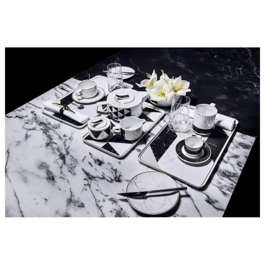 Чашка чайная с блюдцем Vista Alegre Каррара 250 мл, фарфор