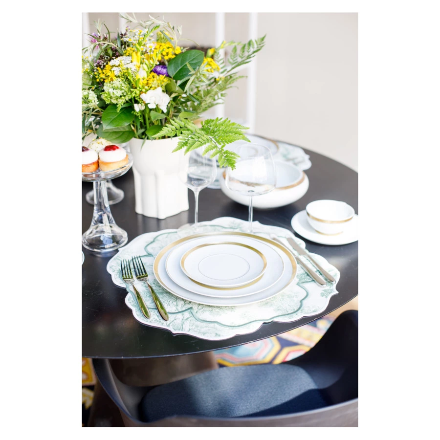 Салатник индивидуальный Vista Alegre Домо Золотой 16 см, фарфор