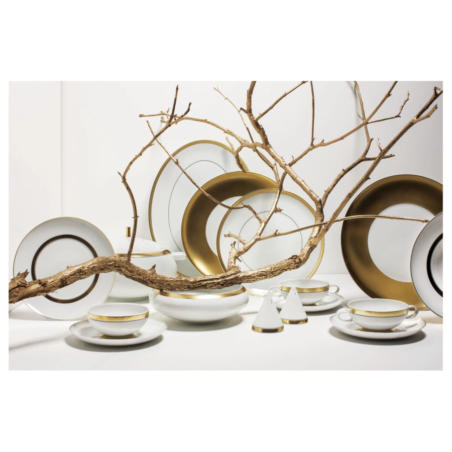 Салатник индивидуальный Vista Alegre Домо Золотой 16 см, фарфор
