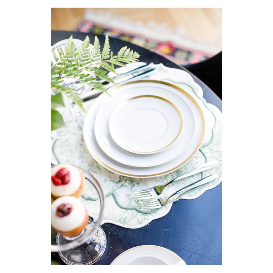 Тарелка закусочная Vista Alegre Домо Золотой 23 см, фарфор