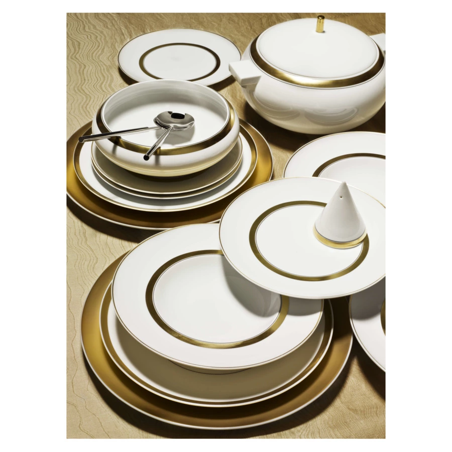 Тарелка закусочная Vista Alegre Домо Золотой 23 см, фарфор