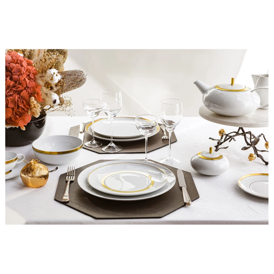 Сахарница Vista Alegre Домо Золотой 350 мл, фарфор