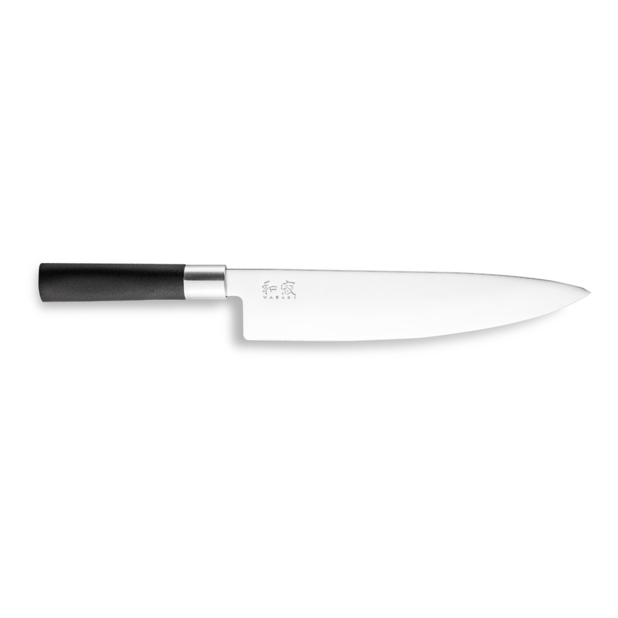 Нож поварской Шеф KAI Васаби 23 см, сталь, ручка пластик нож поварской шеф kai шан премьер 20 см ручка дерева пакка