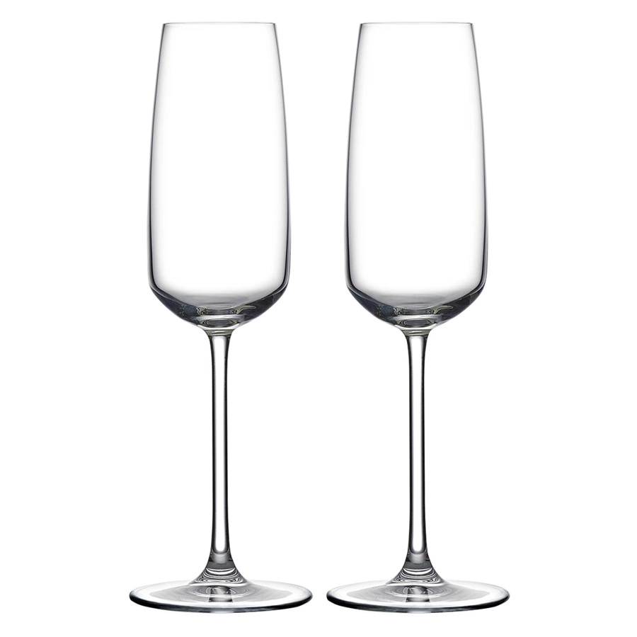 Набор бокалов для шампанского Nude Glass Мираж 245 мл, 2 шт, хрусталь бессвинцовый